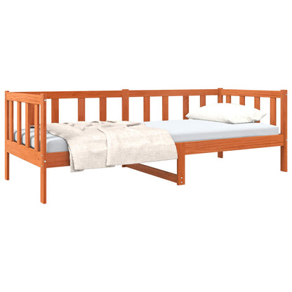 Struttura del letto Marrone cerato 90 x 190 cm Pino massello | homemem39
