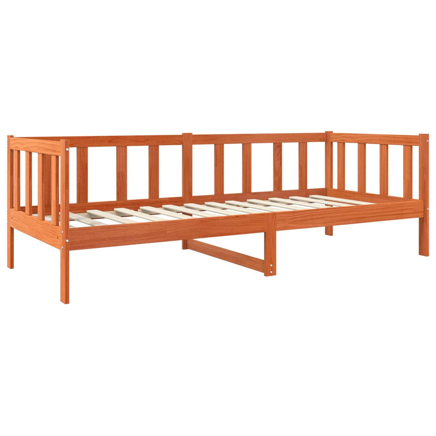 Struttura del letto Marrone cerato 90 x 190 cm Pino massello | homemem39