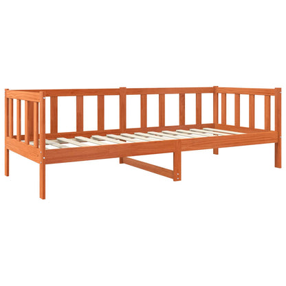 Struttura del letto Marrone cerato 90 x 190 cm Pino massello | homemem39