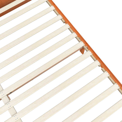 Struttura del letto Marrone cerato 140 x 200 cm