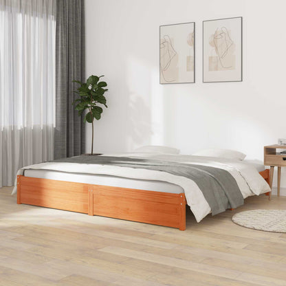 Struttura del letto Marrone cerato 200 x 200 cm | homemem39