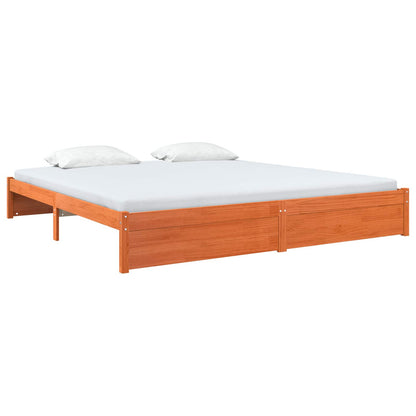 Struttura del letto Marrone cerato 200 x 200 cm | homemem39