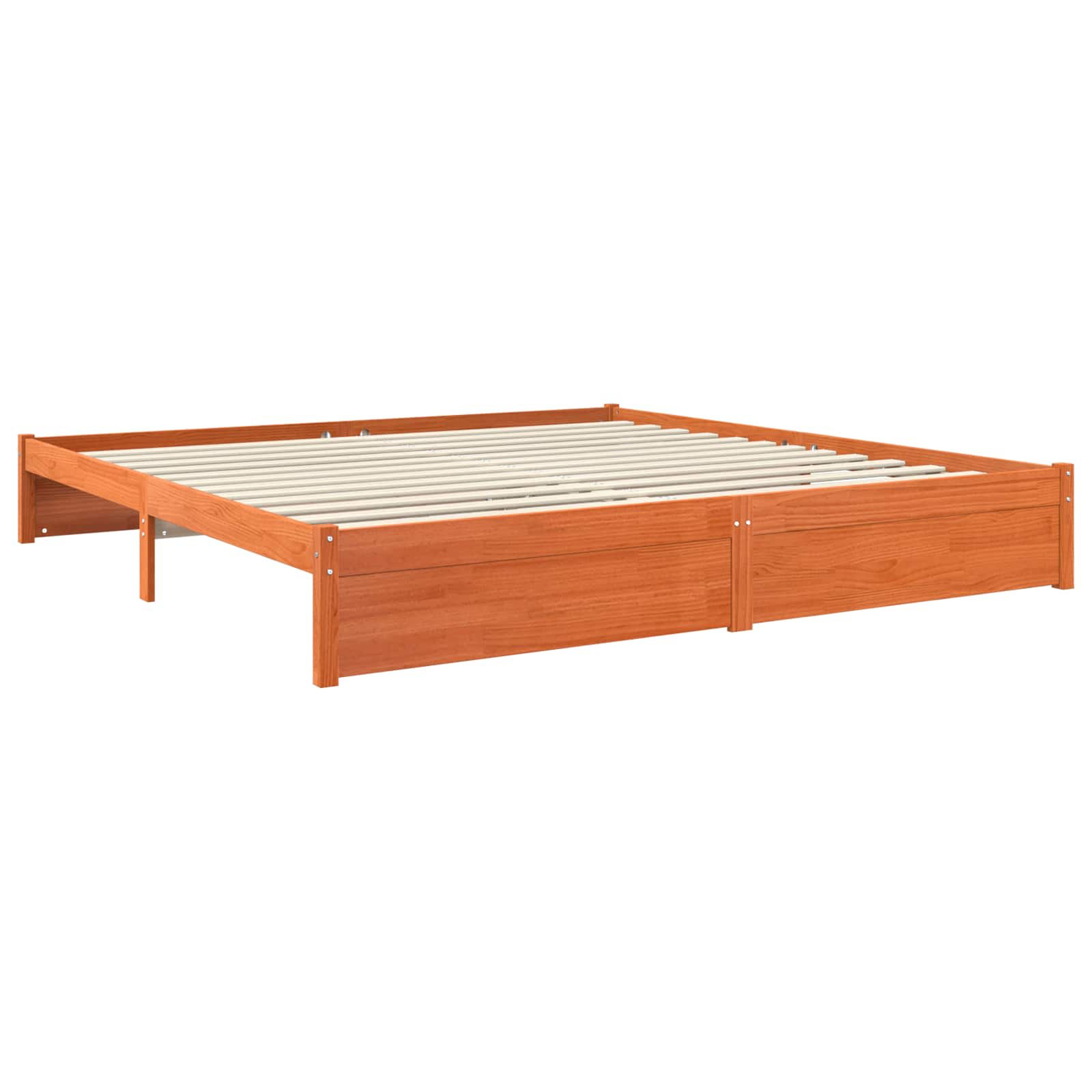 Struttura del letto Marrone cerato 200 x 200 cm | homemem39
