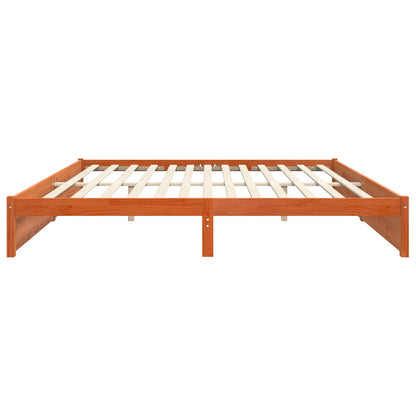 Struttura del letto Marrone cerato 200 x 200 cm | homemem39
