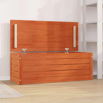 Scatola di Stoccaggio Marrone cerato 89 x 36,5 x 33 cm