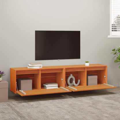 Armadietto a muro 2 pcs Marrone cerato 80 x 30 x 35 cm | homemem39