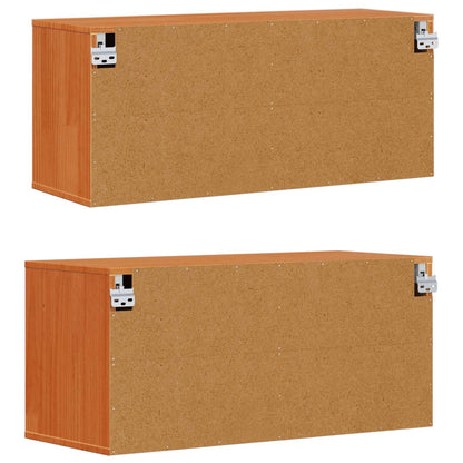 Armadietto a muro 2 pcs Marrone cerato 80 x 30 x 35 cm | homemem39