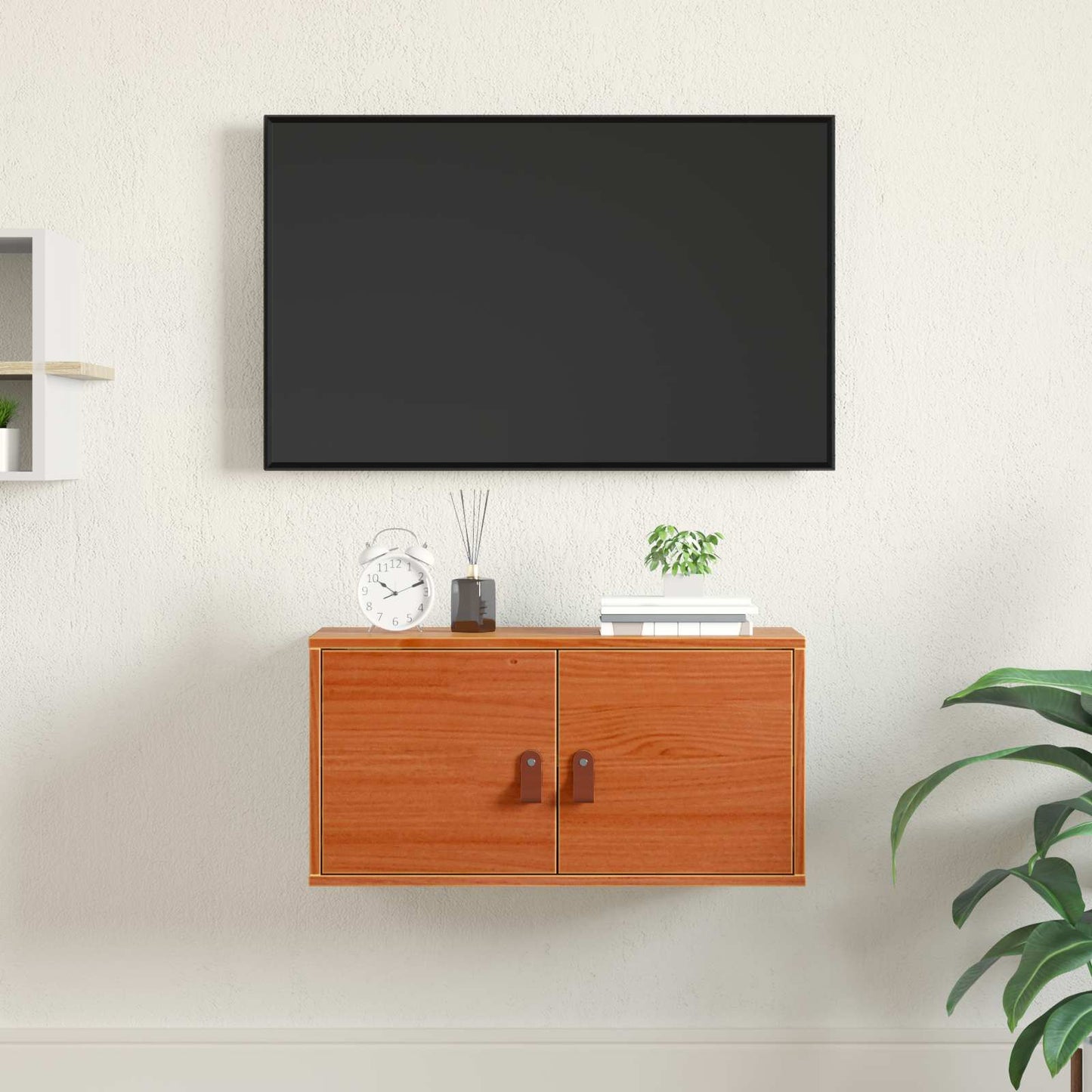 Armadietto a muro Marrone cerato 60 x 30 x 30 cm Pino massello | homemem39