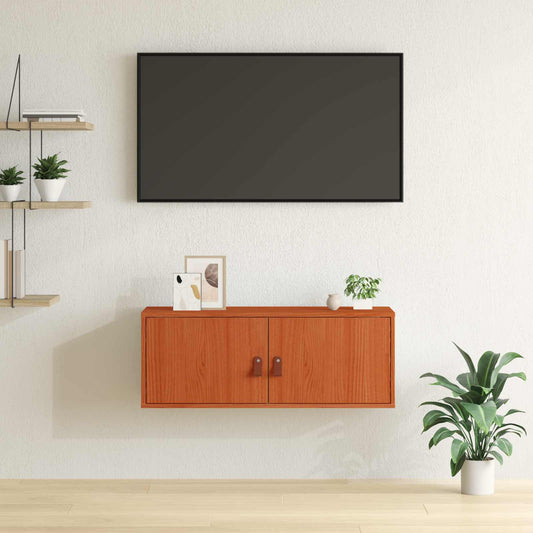 Armadietto a muro Marrone cerato 80 x 30 x 30 cm Pino massello | homemem39