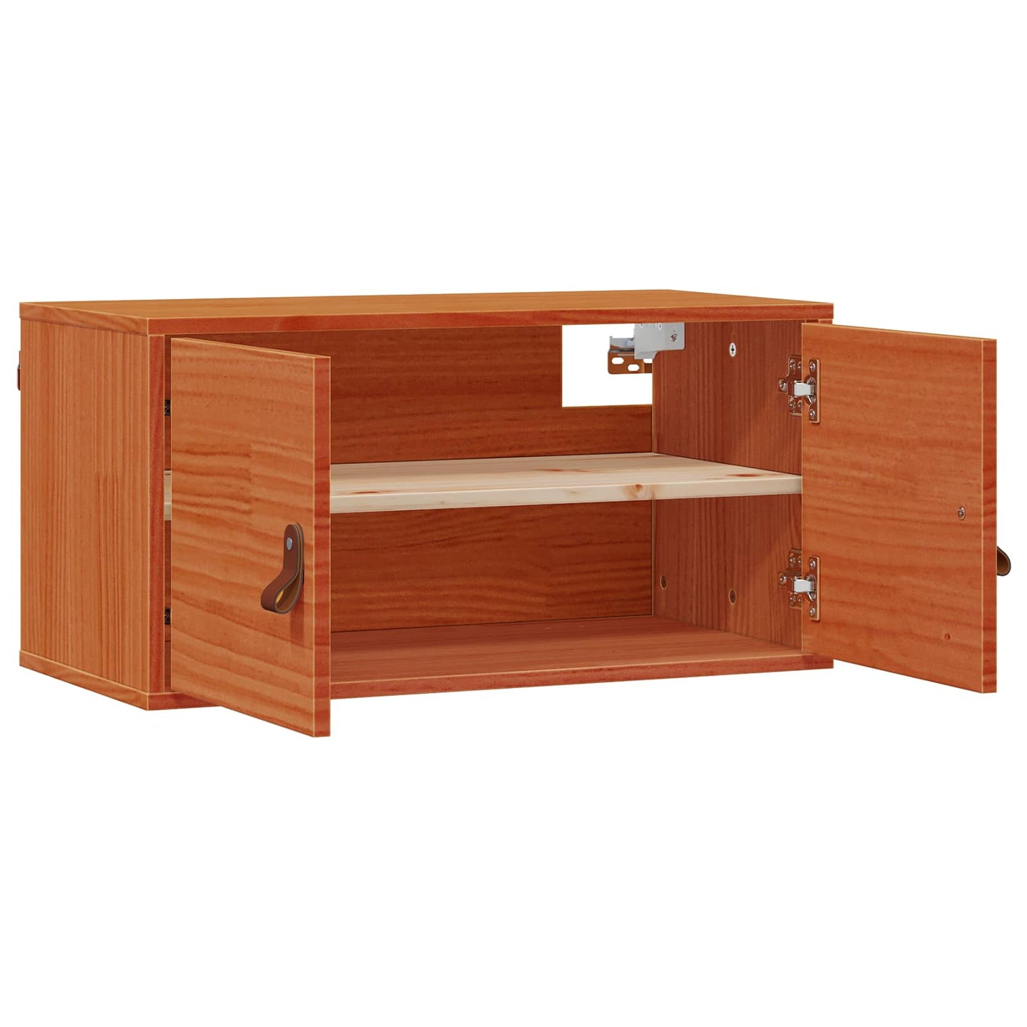 Armadietto a muro Marrone cerato 80 x 30 x 30 cm Pino massello | homemem39