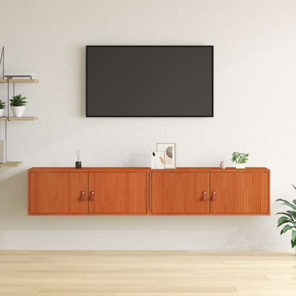 Armadietto a muro 2 pcs Marrone cerato 80 x 30 x 30 cm | homemem39