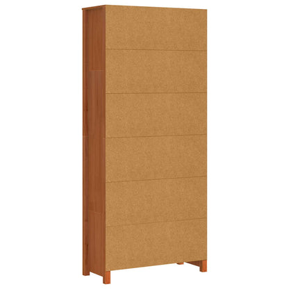 Armadio per Libri Marrone cerato 80 x 35 x 183 cm Pino massello | homemem39