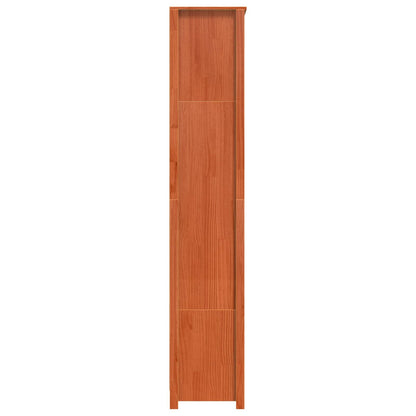 Armadio per Libri Marrone cerato 80 x 35 x 183 cm Pino massello | homemem39