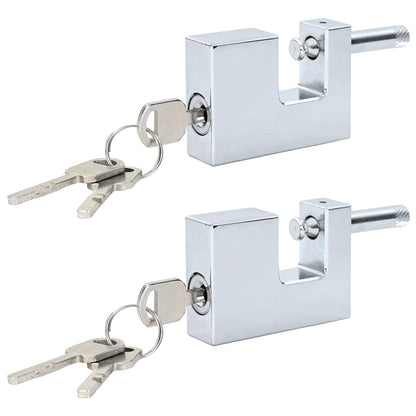 Lucchetto 2 pcs Argento Acciaio