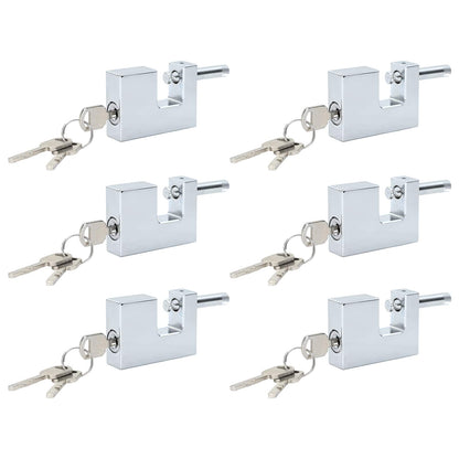 Lucchetto 6 pcs Argento Acciaio