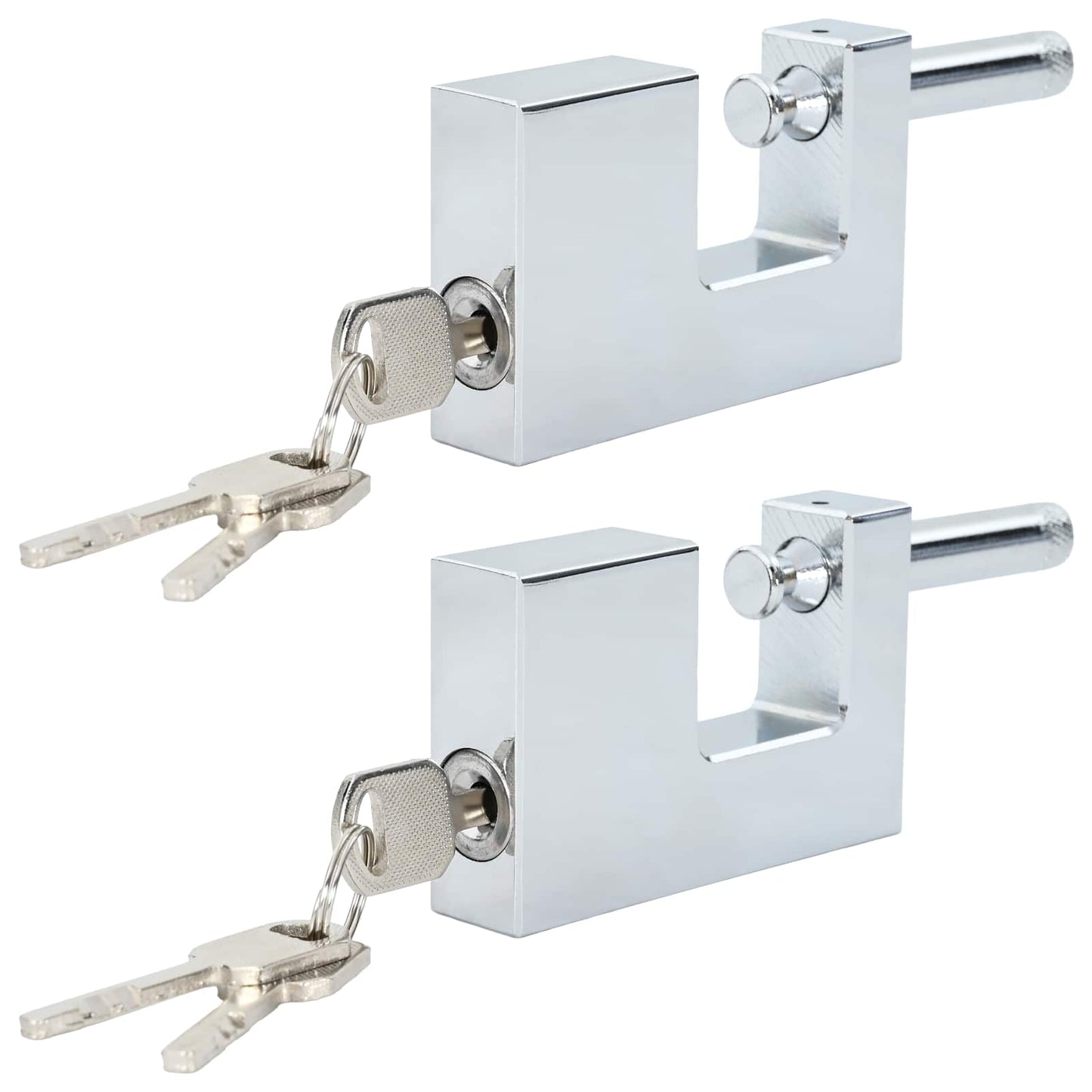 Lucchetto 2 pcs Argento Acciaio | homemem39