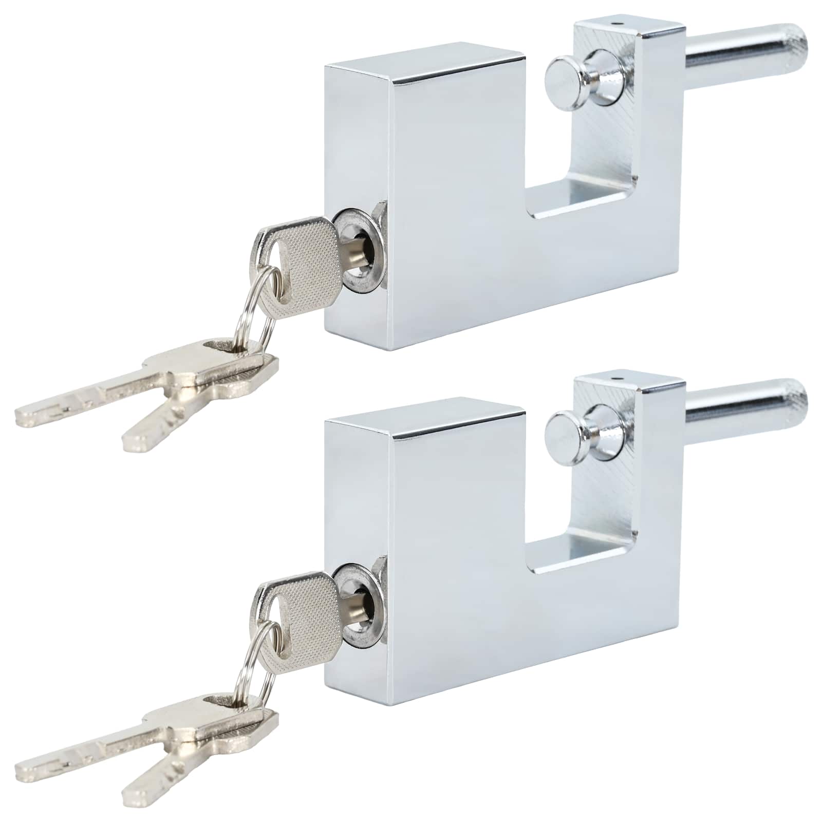 Lucchetto 2 pcs Argento Acciaio | homemem39