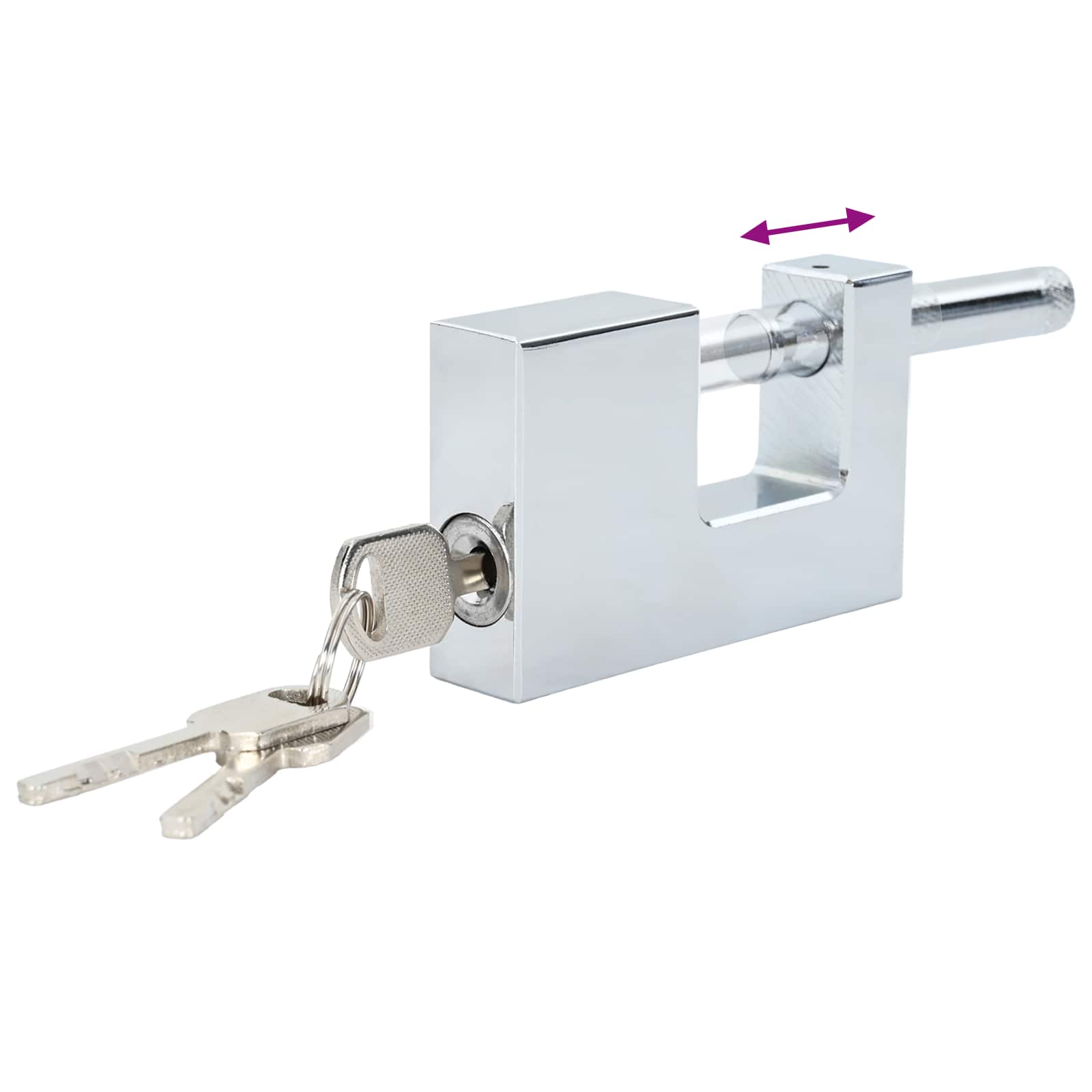 Lucchetto 2 pcs Argento Acciaio | homemem39