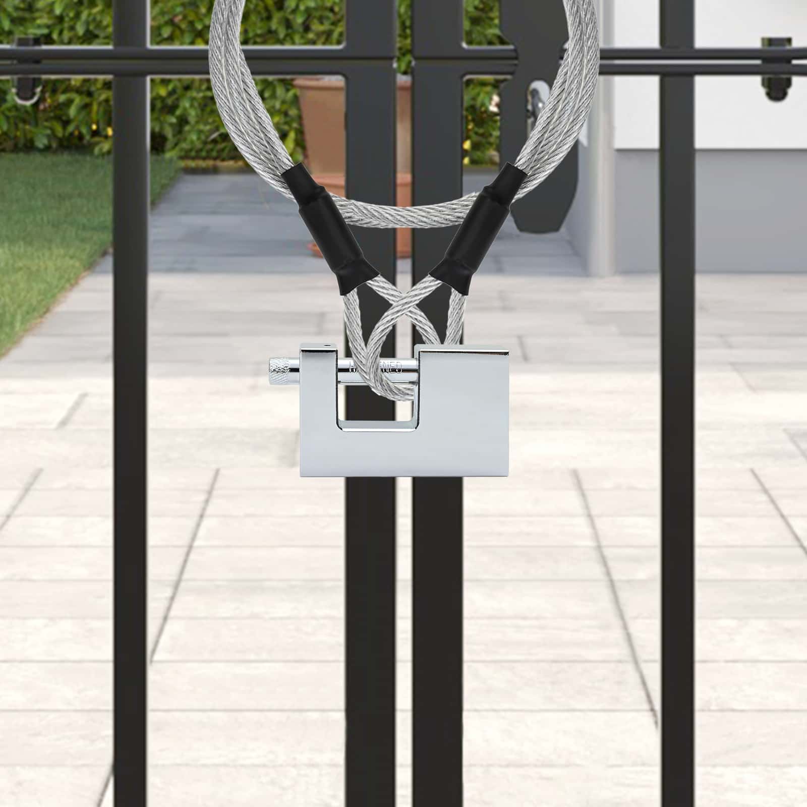 Lucchetto 2 pcs Argento Acciaio | homemem39