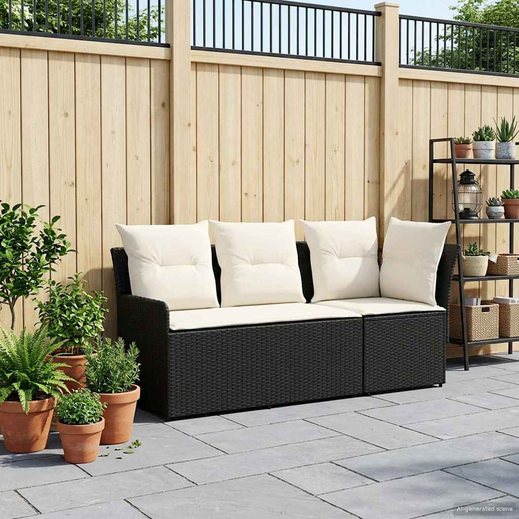 2 pz Divano con braccioli da giardino con divano angolare