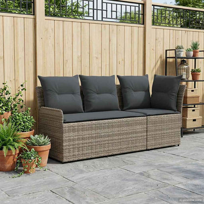 2 pz Divano con braccioli da giardino con divano angolare