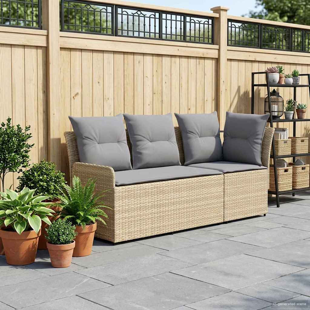 2 pz Divano con braccioli da giardino con divano angolare