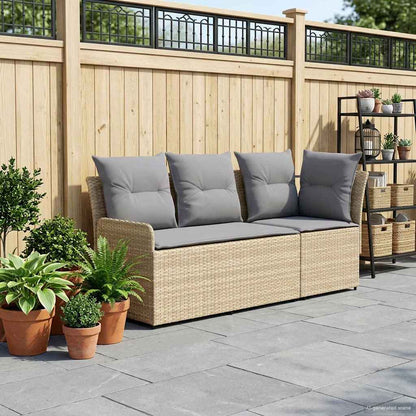 2 pz Divano con braccioli da giardino con divano angolare