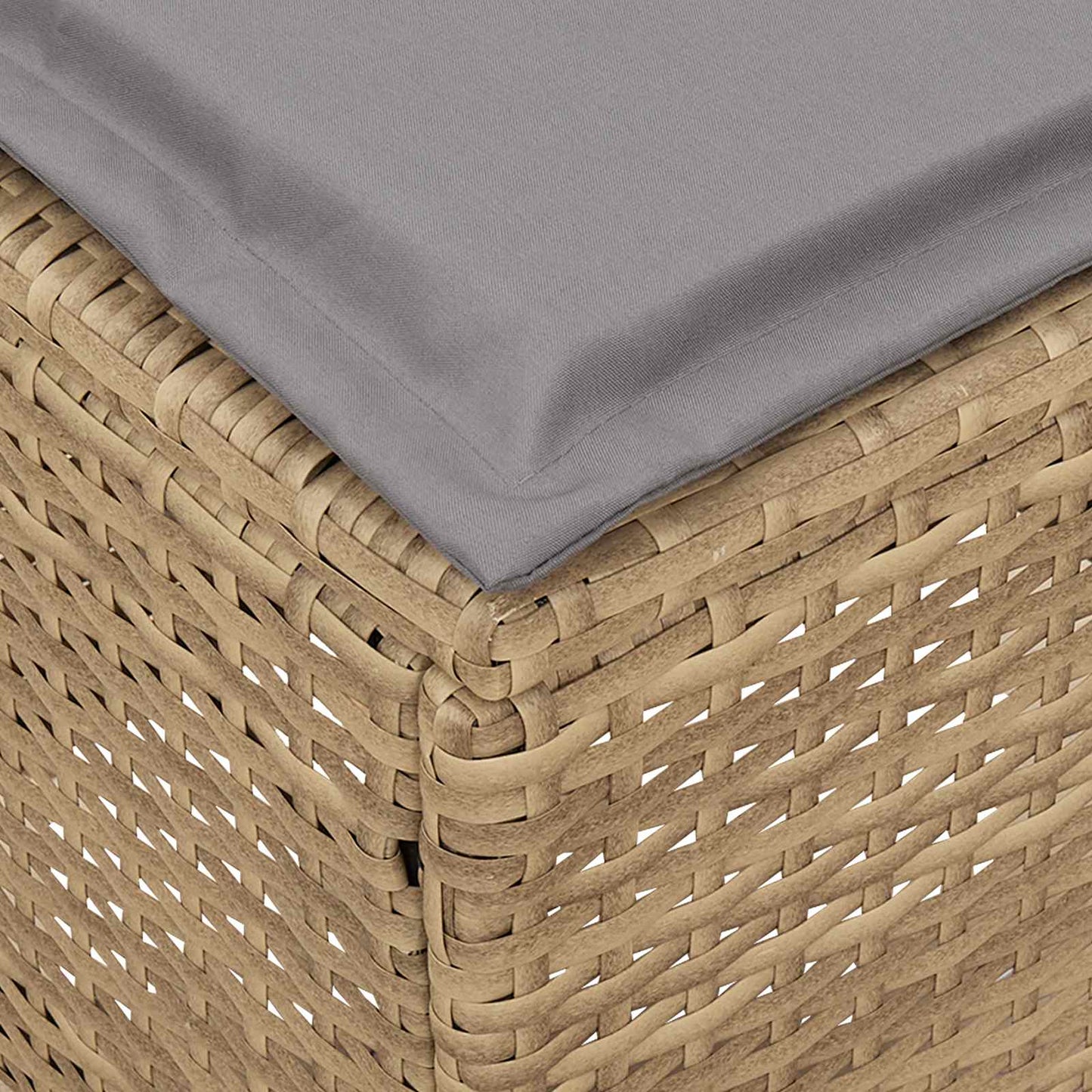 Poggiapiedi da Giardino 2 Pezzo Beige e Grigio Chiaro | homemem39