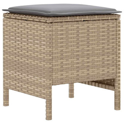 Poggiapiedi da Giardino 2 Pezzo Beige e Grigio Chiaro | homemem39