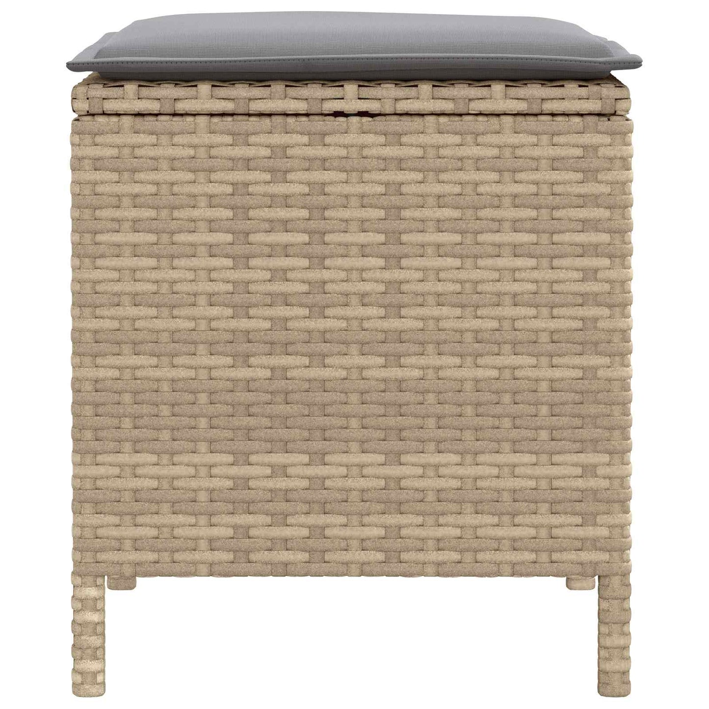 Poggiapiedi da Giardino 2 Pezzo Beige e Grigio Chiaro | homemem39