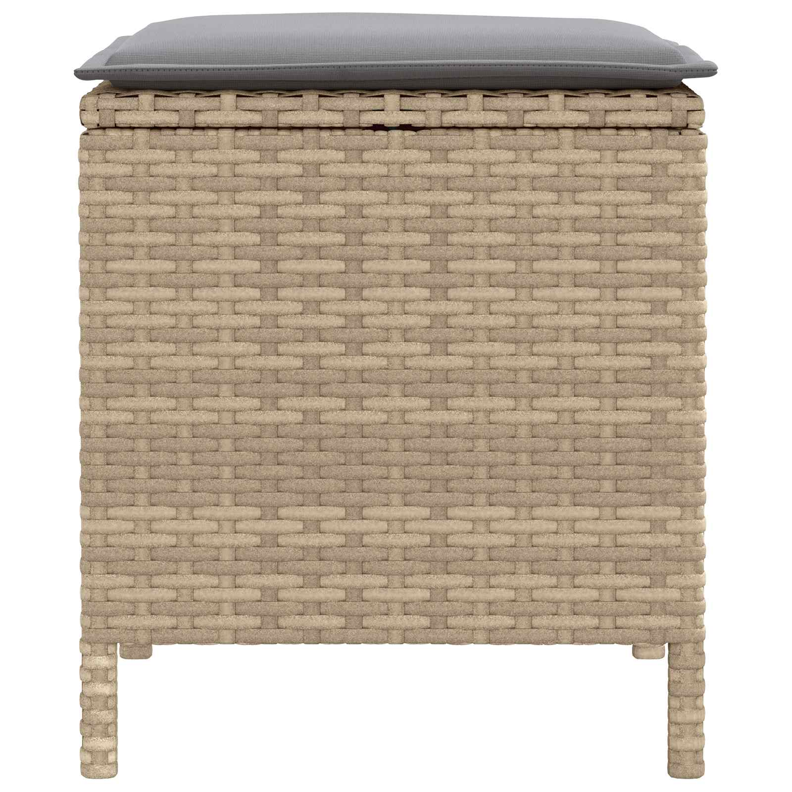 Poggiapiedi da Giardino 2 Pezzo Beige e Grigio Chiaro | homemem39