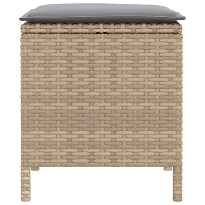 Poggiapiedi da Giardino 2 Pezzo Beige e Grigio Chiaro | homemem39