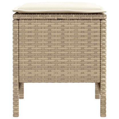 Poggiapiedi da Giardino 2 Pezzo Beige e Crema 38 x 38 x 45 cm | homemem39