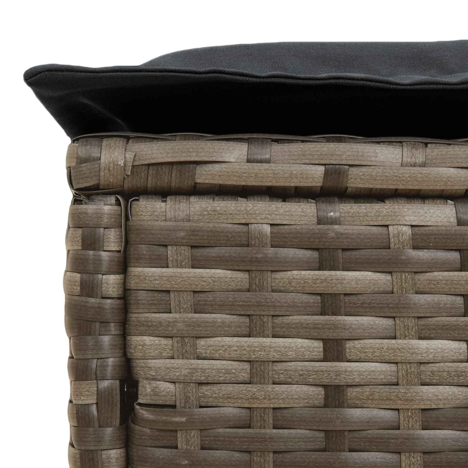 Poggiapiedi da Giardino Grigio e Grigio Scuro 80 x 38 x 45 cm | homemem39