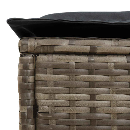 Poggiapiedi da Giardino Grigio e Grigio Scuro 80 x 38 x 45 cm | homemem39
