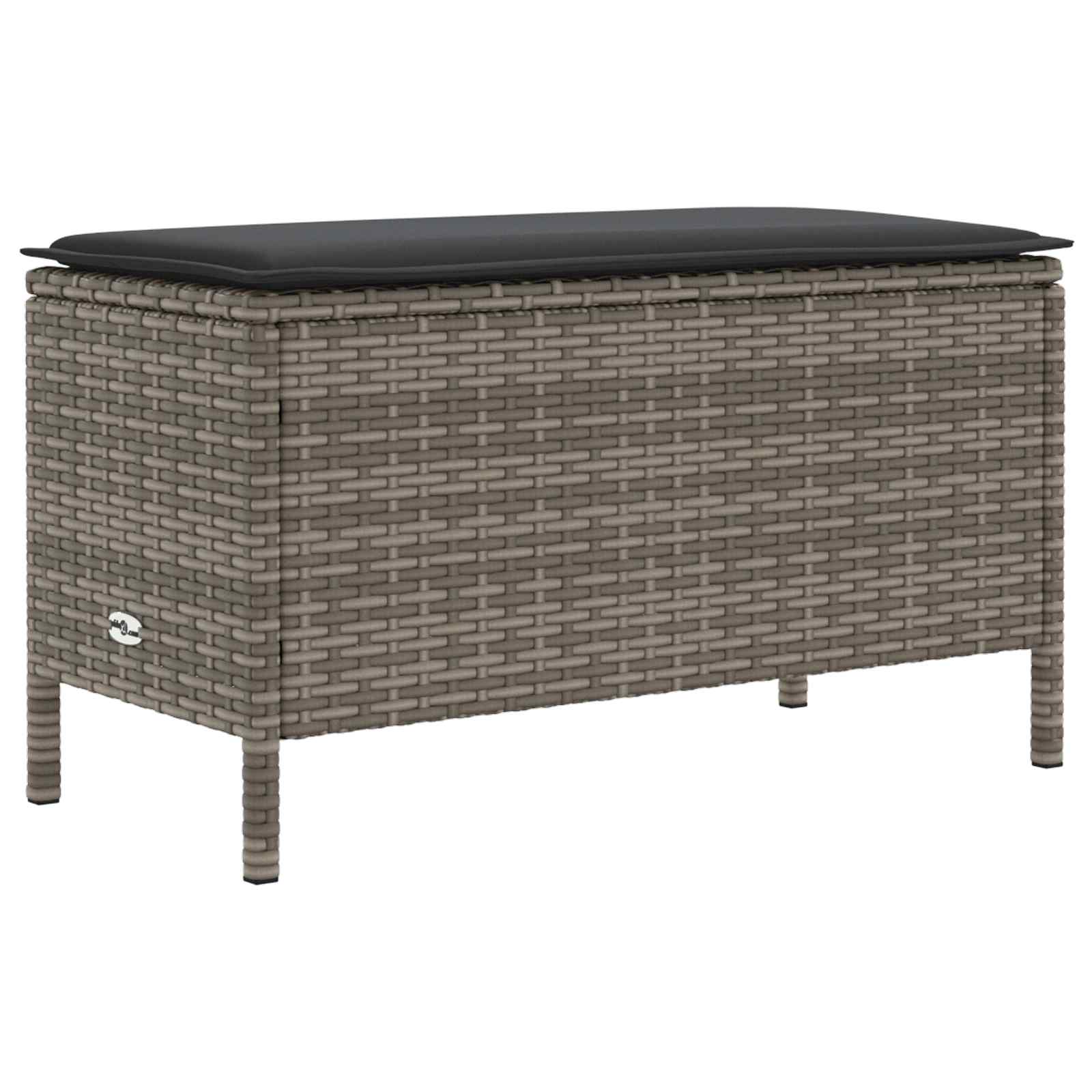Poggiapiedi da Giardino Grigio e Grigio Scuro 80 x 38 x 45 cm | homemem39