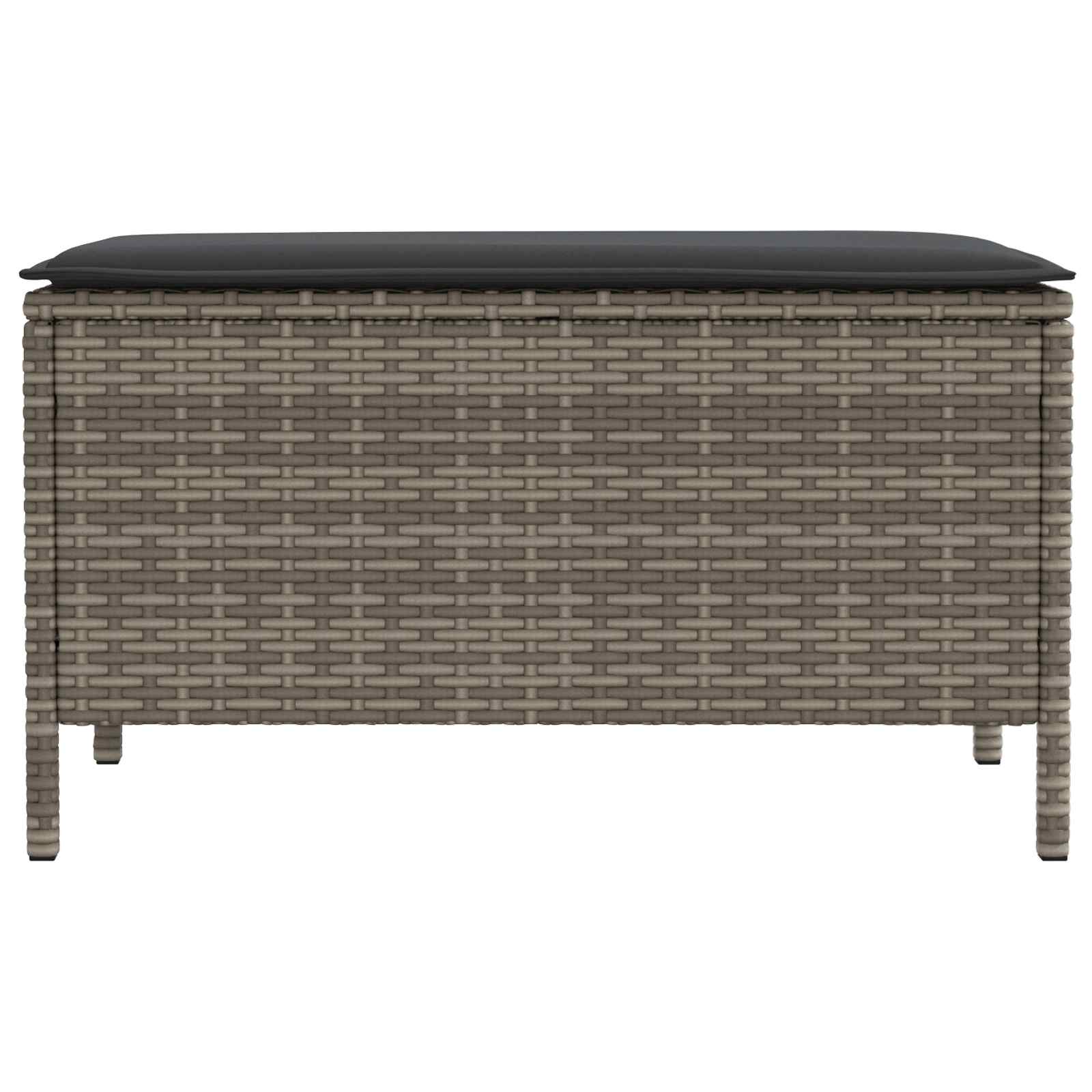 Poggiapiedi da Giardino Grigio e Grigio Scuro 80 x 38 x 45 cm | homemem39