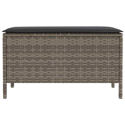 Poggiapiedi da Giardino Grigio e Grigio Scuro 80 x 38 x 45 cm | homemem39