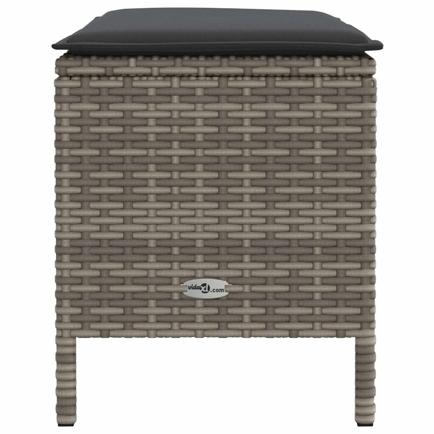 Poggiapiedi da Giardino Grigio e Grigio Scuro 80 x 38 x 45 cm