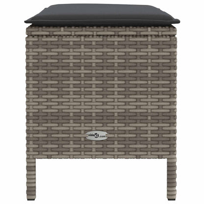 Poggiapiedi da Giardino Grigio e Grigio Scuro 80 x 38 x 45 cm