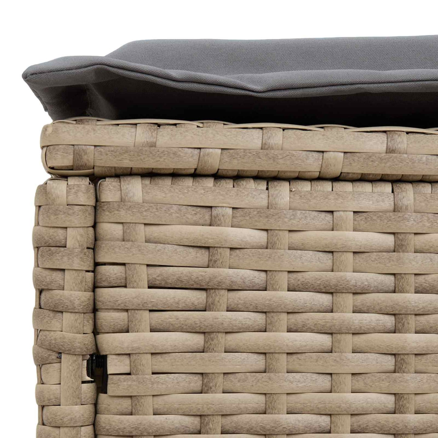 Poggiapiedi da Giardino Beige e Grigio Chiaro 80 x 38 x 42 cm
