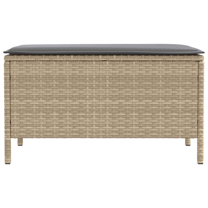 Poggiapiedi da Giardino Beige e Grigio Chiaro 80 x 38 x 42 cm