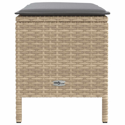 Poggiapiedi da Giardino Beige e Grigio Chiaro 80 x 38 x 42 cm