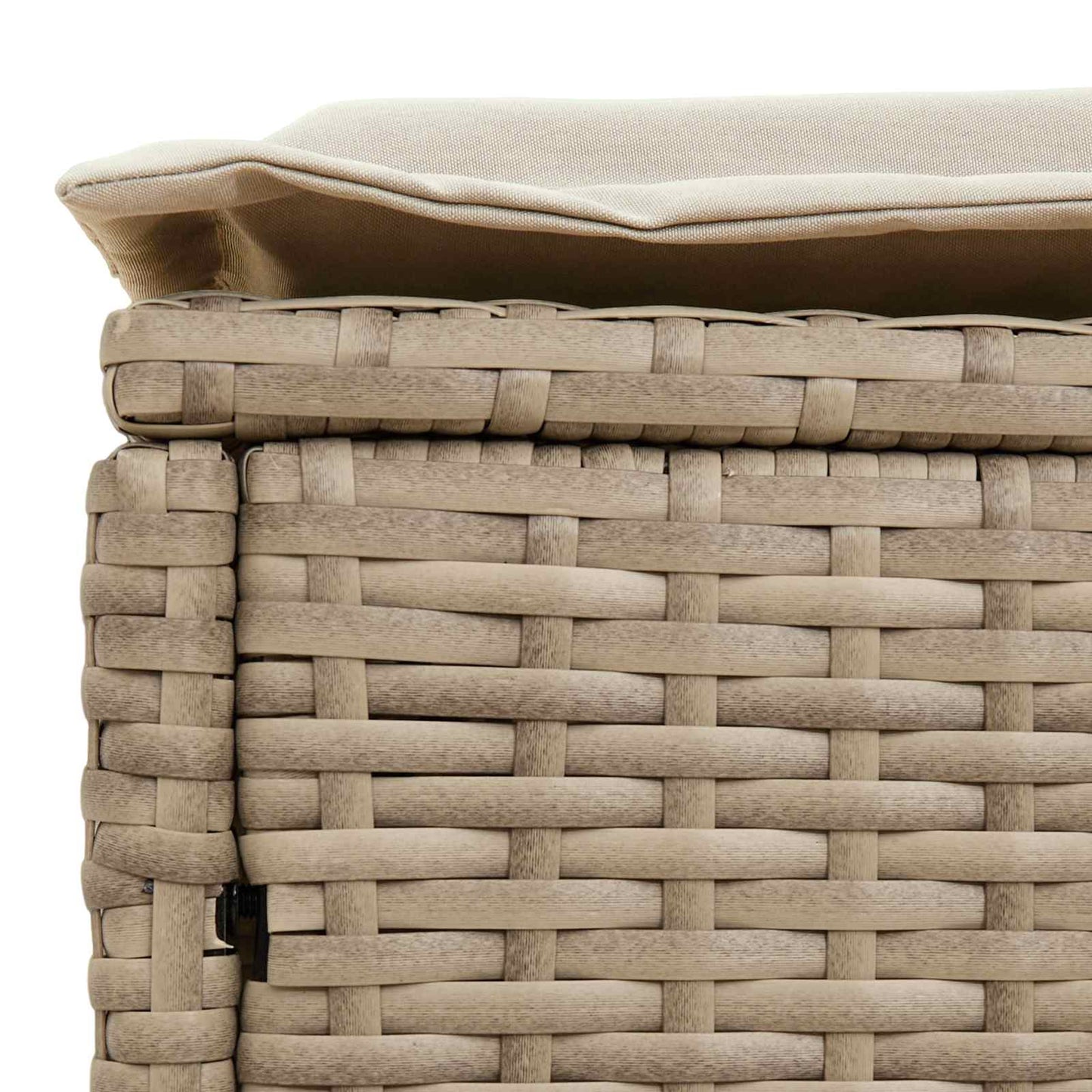 Poggiapiedi da Giardino Beige e Crema 80 x 38 x 42 cm | homemem39