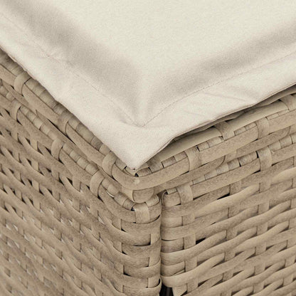 Poggiapiedi da Giardino Beige e Crema 80 x 38 x 42 cm | homemem39