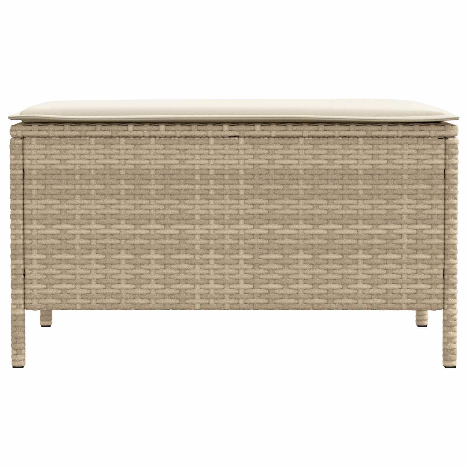 Poggiapiedi da Giardino Beige e Crema 80 x 38 x 42 cm | homemem39