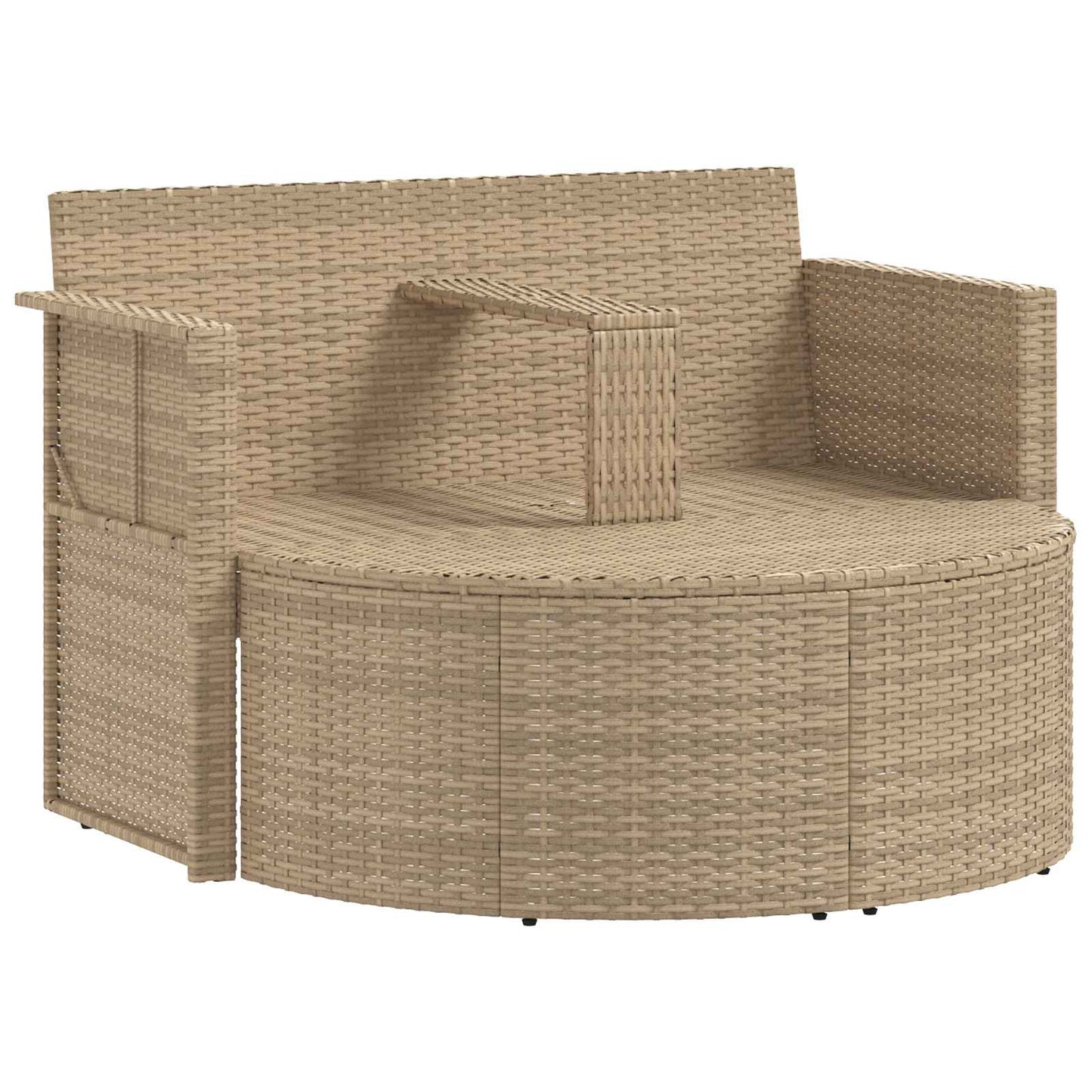 Divano da giardino 8 pcs Beige e Grigio Chiaro polyrattan | homemem39