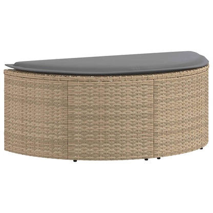 Divano da giardino 8 pcs Beige e Grigio Chiaro polyrattan | homemem39