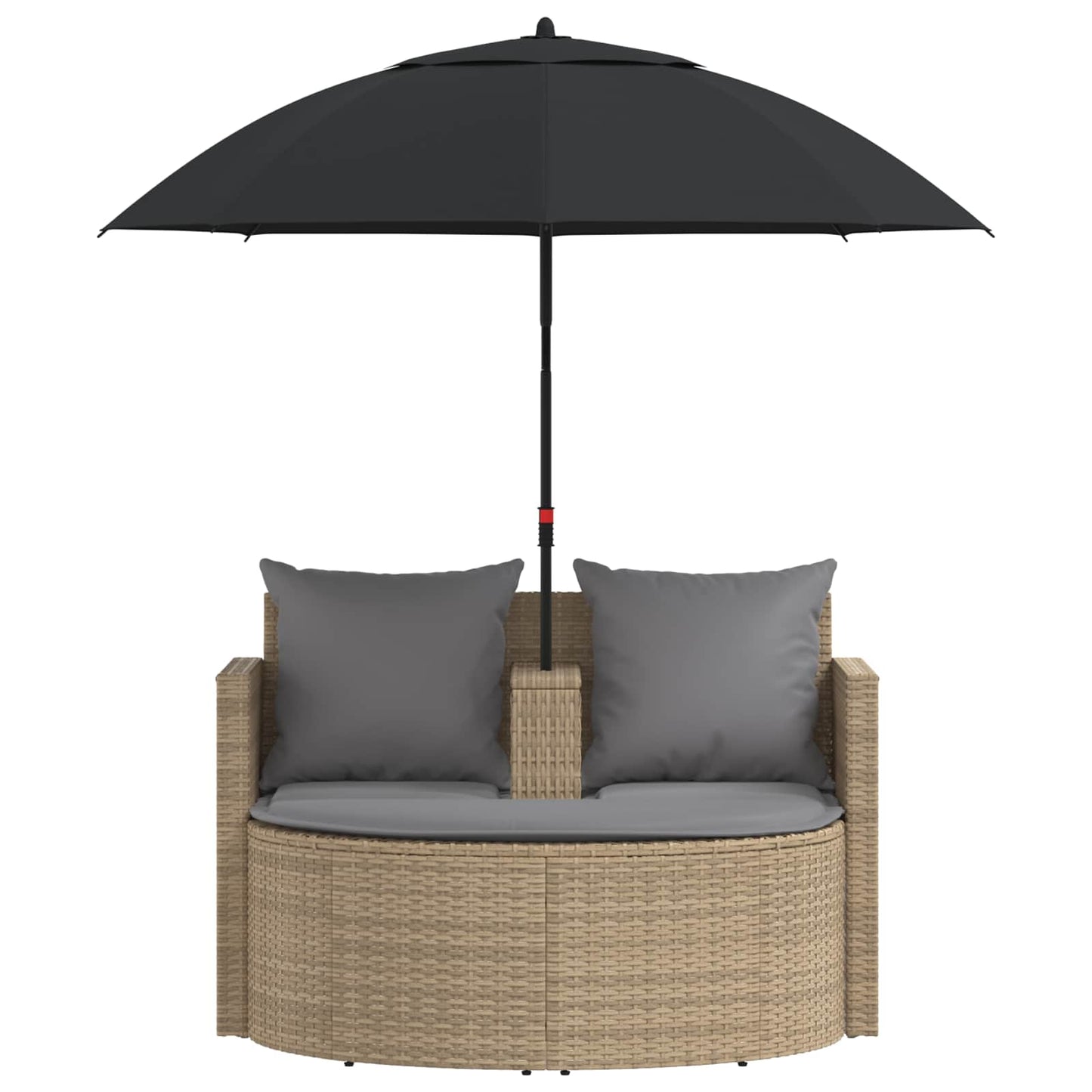 Divano da giardino 8 pcs Beige e Grigio Chiaro polyrattan | homemem39
