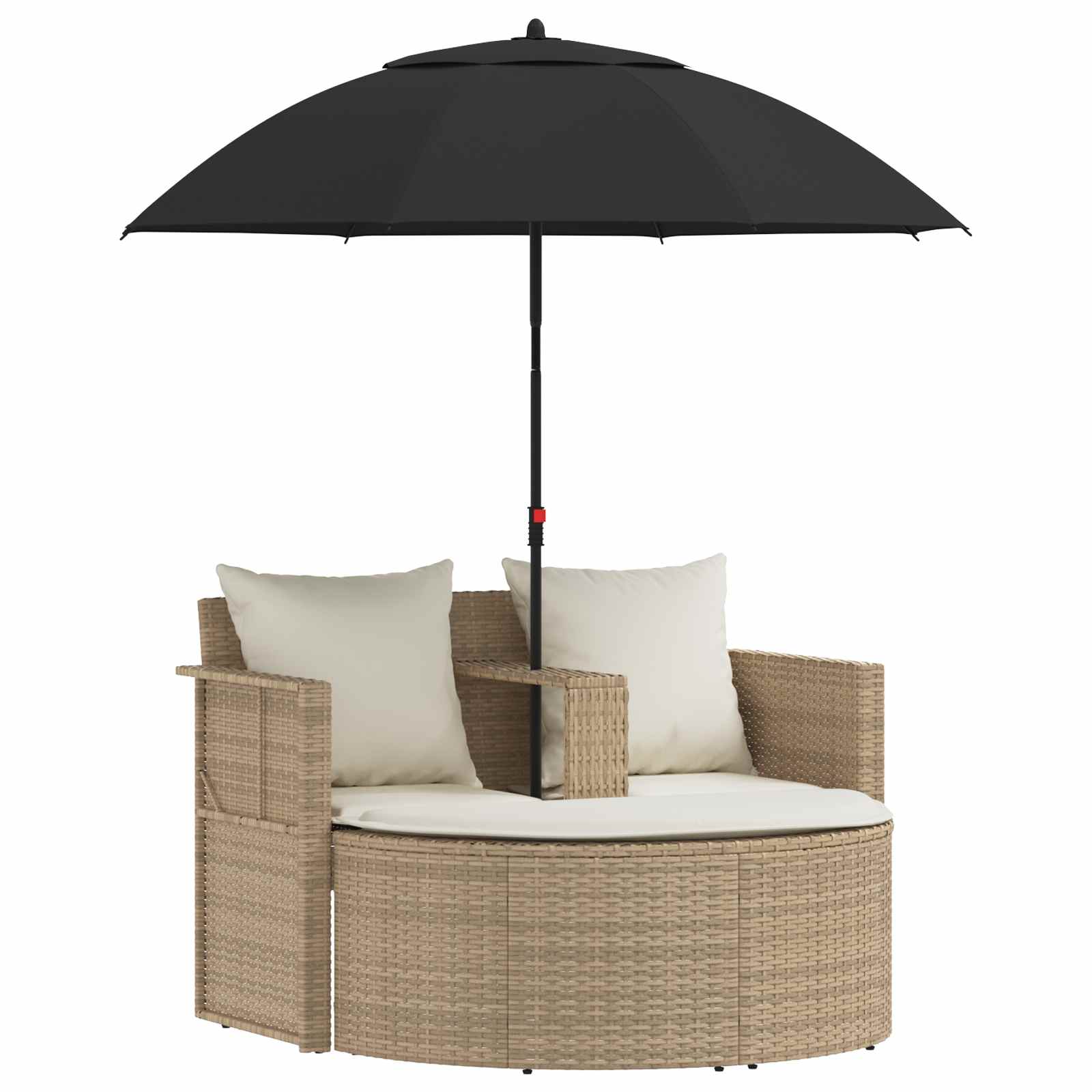 Divano da giardino 8 pcs Beige e Bianco Crema polyrattan | homemem39
